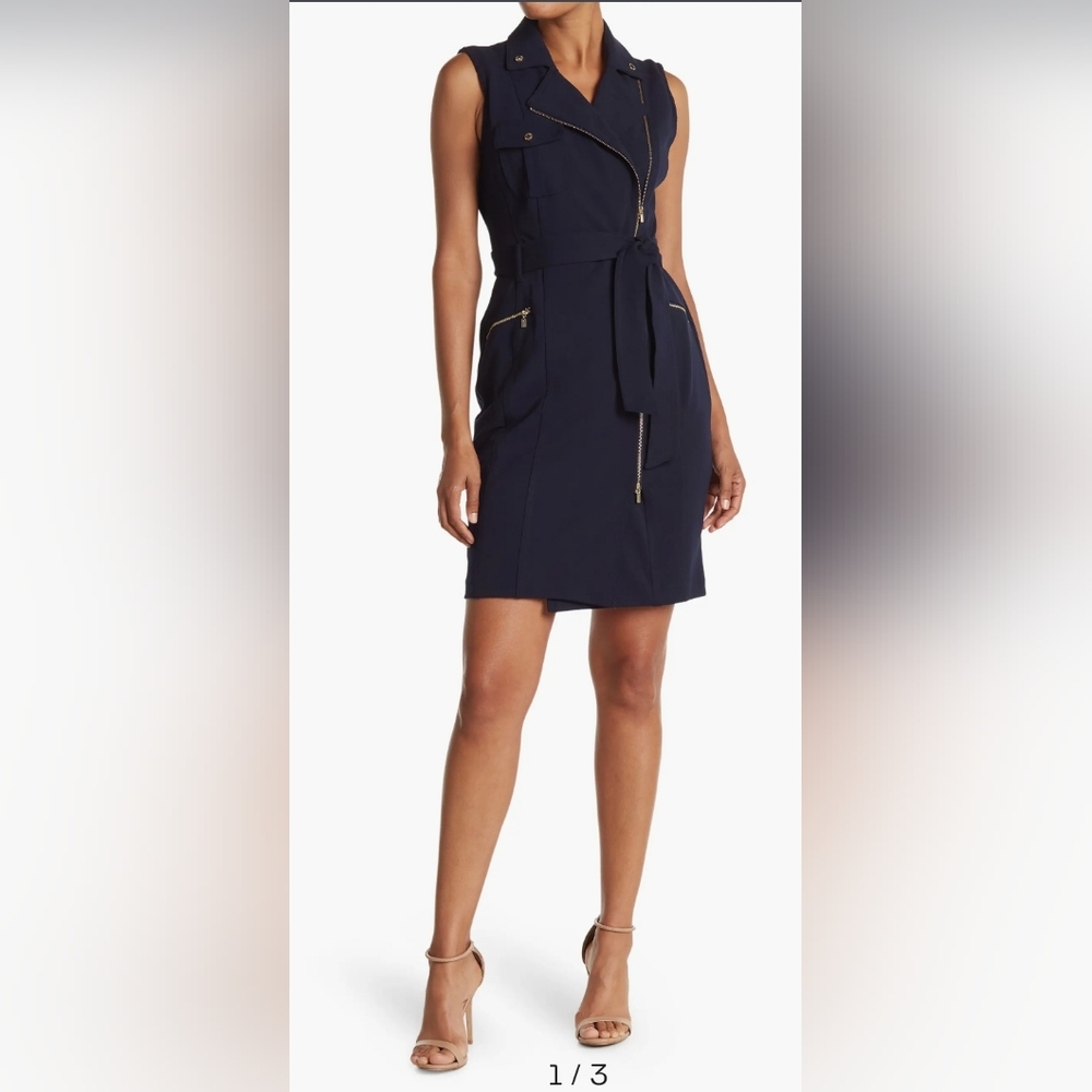 Calvin Klein Moto Tank dress, 4, NWT